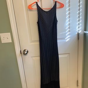 Black bebe ankle length dress